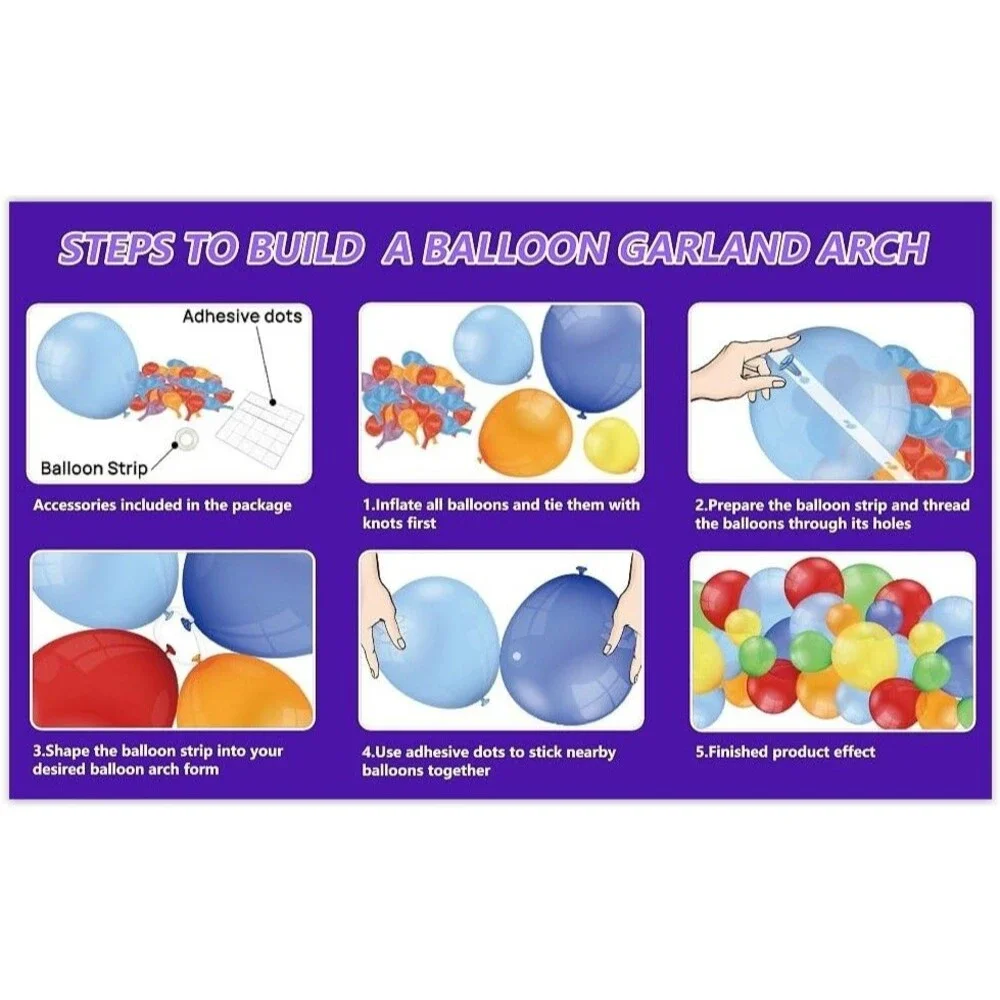 Video Gaming Balloon Garland Birthday Decor Kids Party Balloon Arch Kit NEW